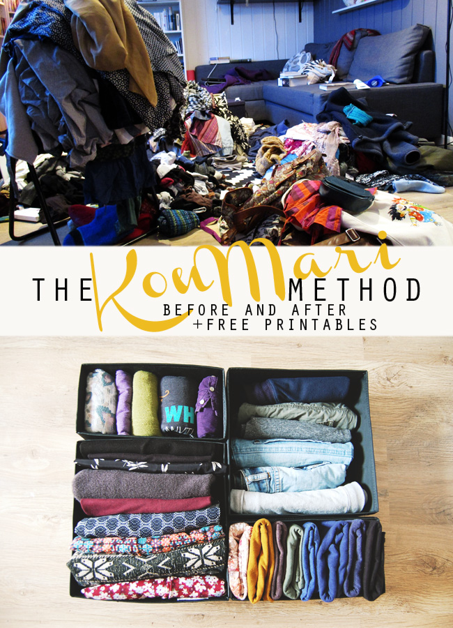 The KonMari Method Clothes – Before And After – Finding North